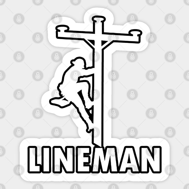 Lineman Sticker by  The best hard hat stickers 